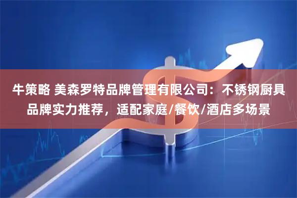 牛策略 美森罗特品牌管理有限公司：不锈钢厨具品牌实力推荐，适配家庭/餐饮/酒店多场景